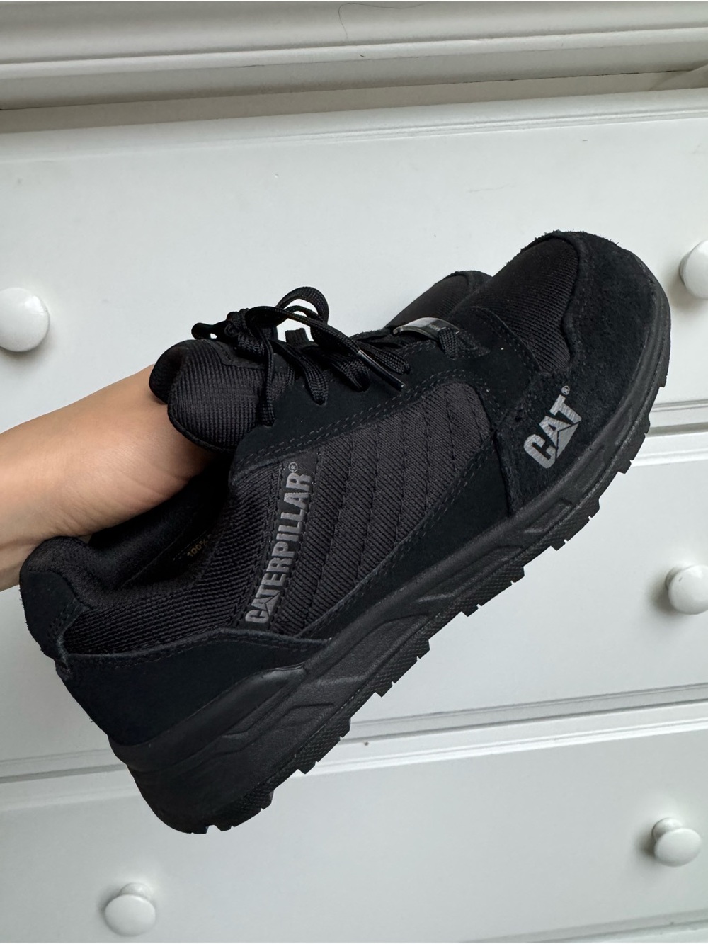 CAT Women’s Caterpillar Black Low-Top Work Sneakers